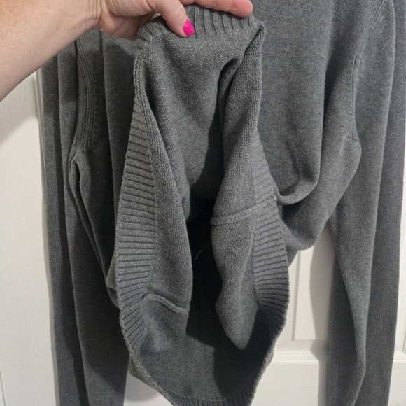 Tommy Hilfiger Vintage Knitted Sweater Unisex L/XL Retro 90s Y2K Gray Cotton - Picture 6 of 11